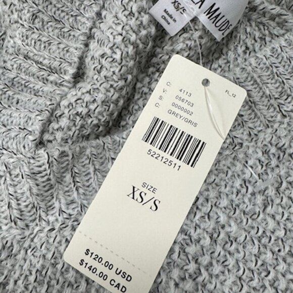 NWT Anthropologie Winnie Striped Poncho by ISLA MAUDE - Picture 5 of 6